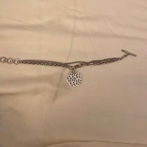 Triple Chain Charm Bracelet